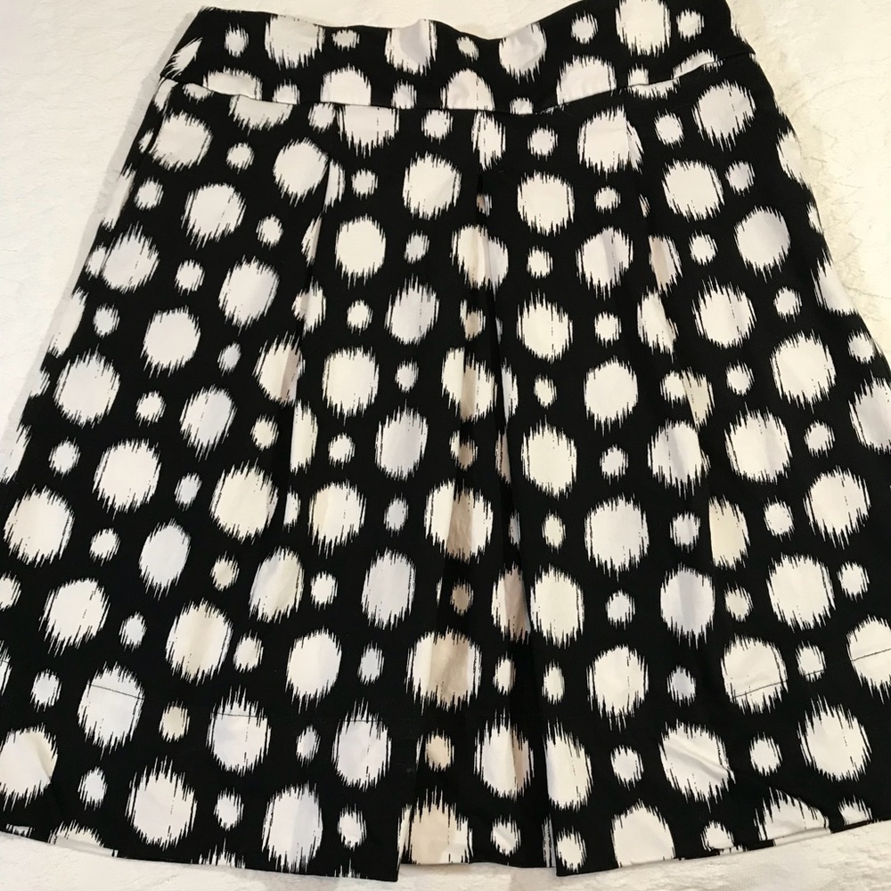 White House Black Market Polkadot Skirt